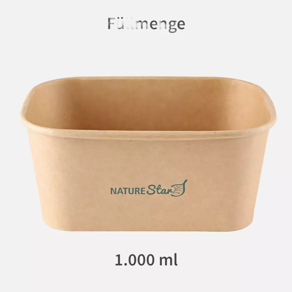 NATUREStar 417410, FSC®-mix Organic Takeaway Trays, Kraft Paper/PE, 172 x 120 x 75 mm, 1000 ml, image 2