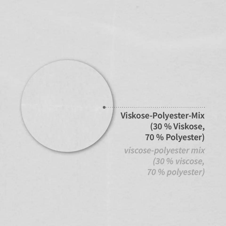 Hygostar 53622, Care Light Wipes, 29 x 38 cm, Viscose/Polyester, Pleated, White, image 3, gallery thumbnail