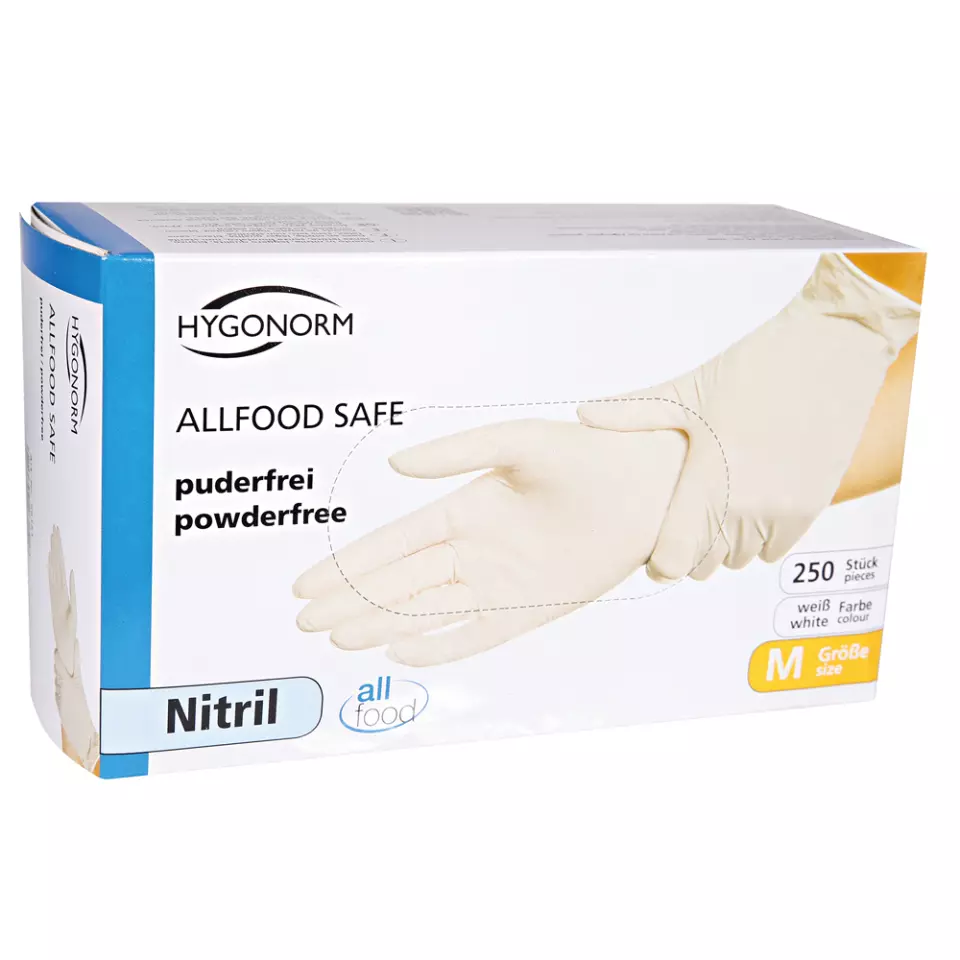 Hygonorm 26101, Nitrile Gloves, Powder-Free, Allfood Safe, image 3, gallery thumbnail
