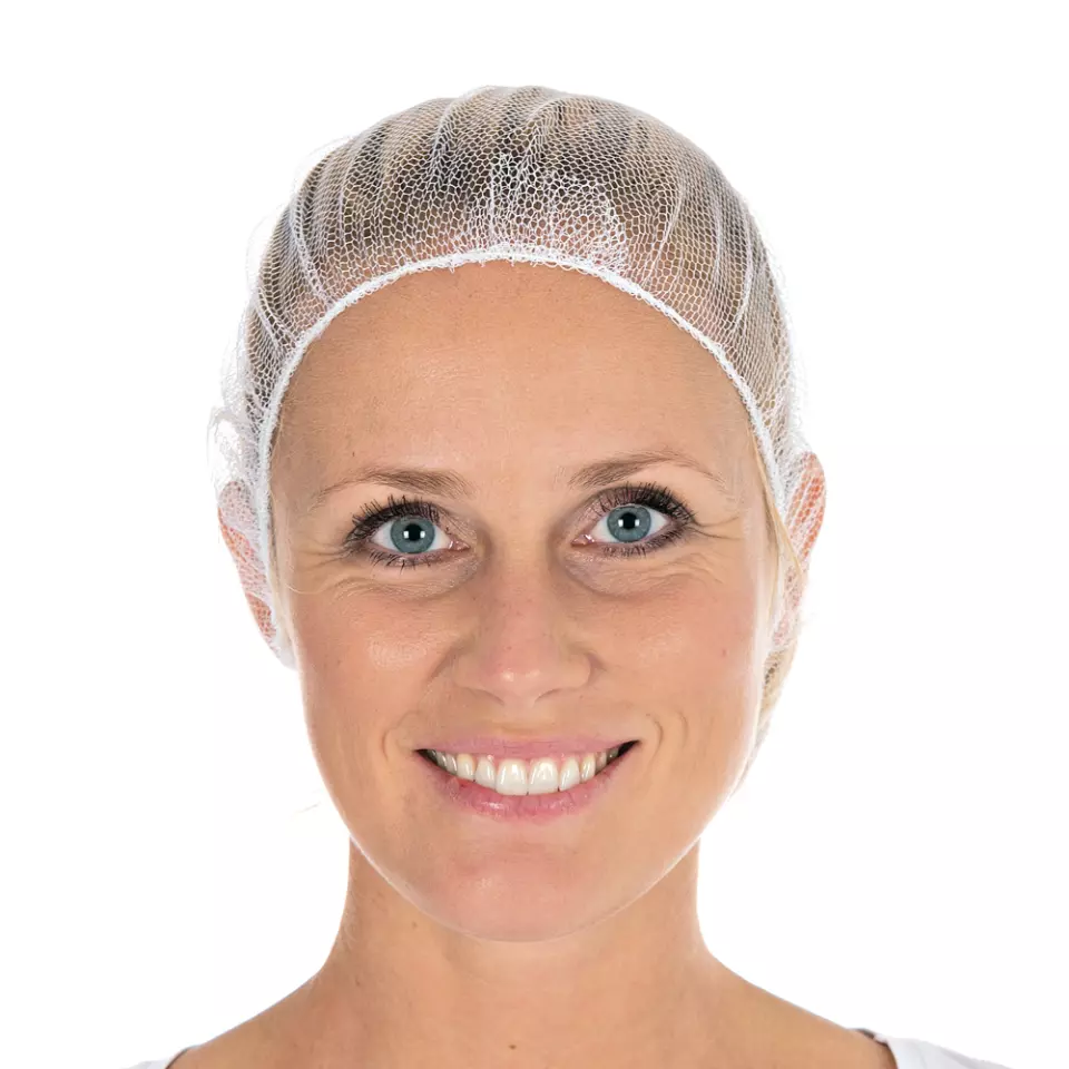 HygoStar 1247, Honeycomb Nylon Bouffant Caps, ø 53 cm, White, image 1, gallery thumbnail