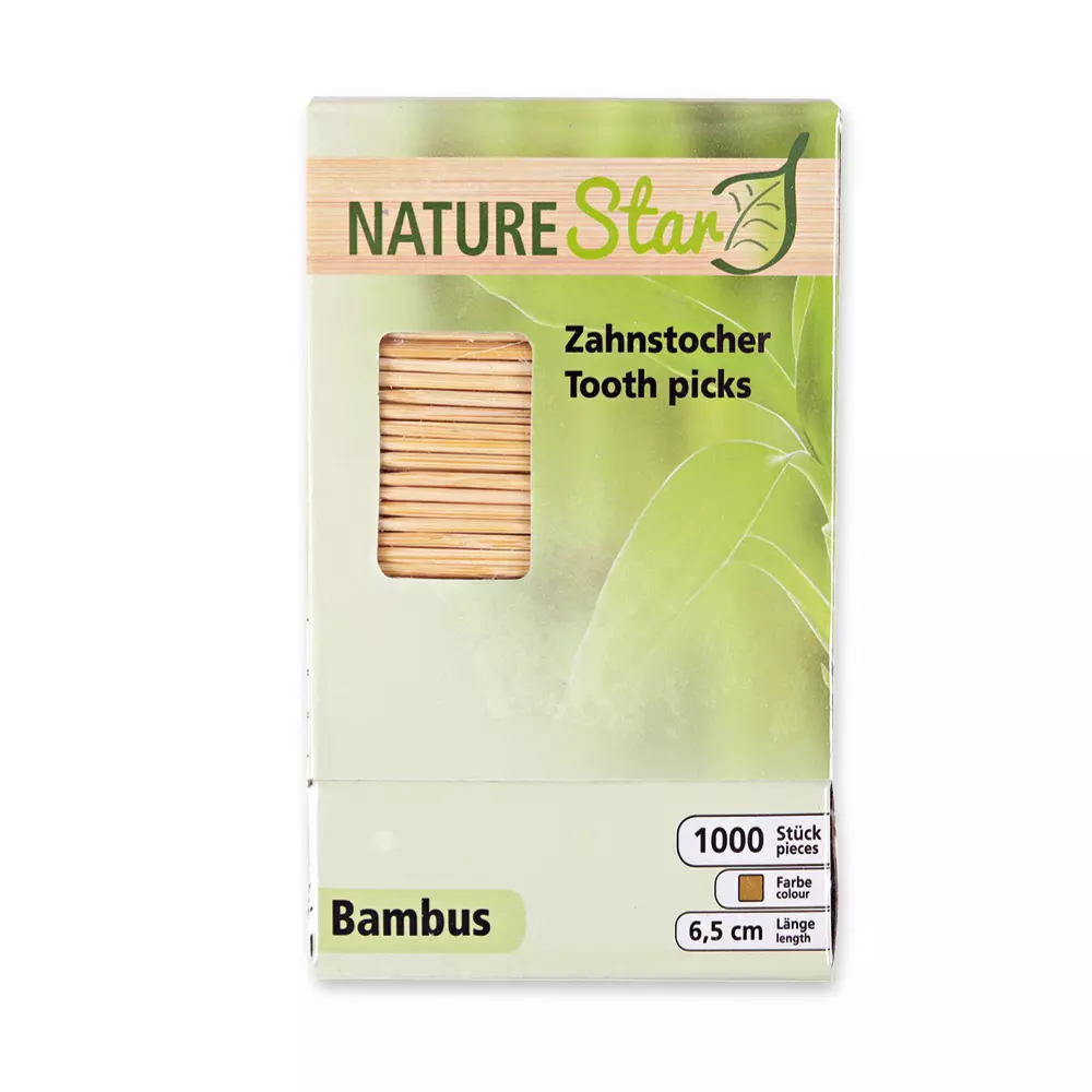 NATUREStar 38825, Organic Bamboo Toothpicks, 65 mm, image 3