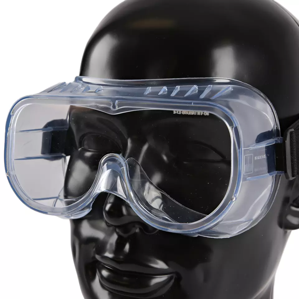 HygoStar 85100, Universal Full View Ventilated PVC Safety Goggles, White, image 5, gallery thumbnail