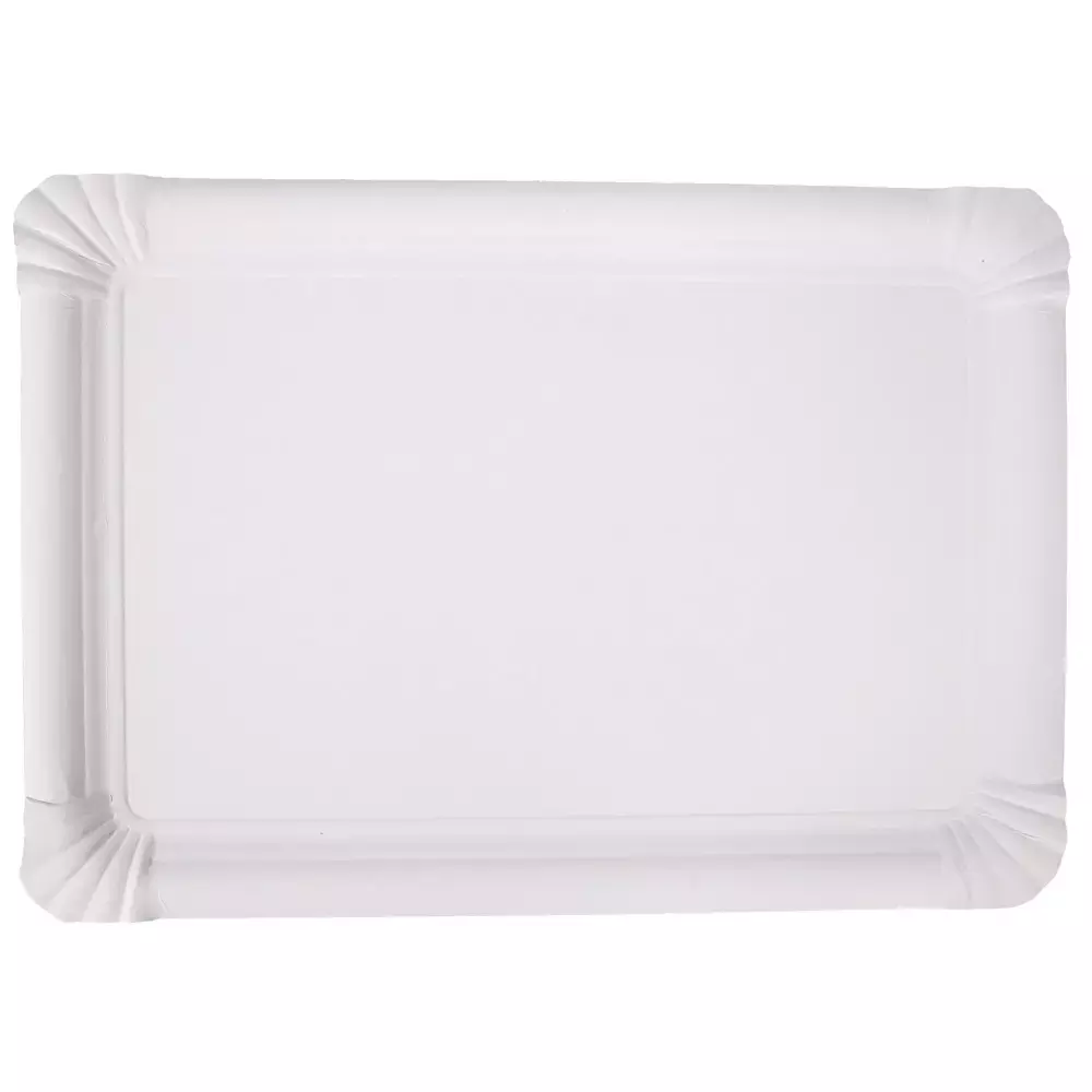 NATUREStar 41501, Rechteckige Bio-Pappteller aus Frischfaserkarton, 230 x 330 mm
