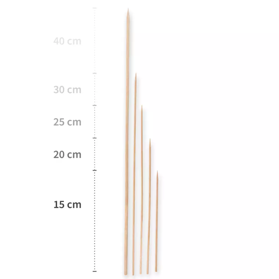 NATUREStar 38908, Bio-Holzspieße, ø 3 mm, 300 mm, image 1, gallery thumbnail