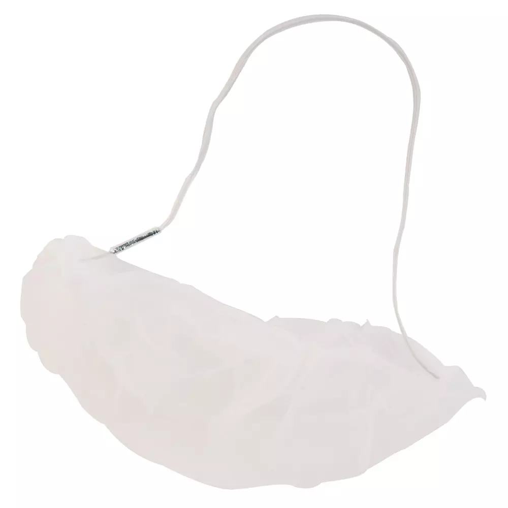 Hygostar 29216, Micromesh Detectable Nylon Beard Cover, White, image 4