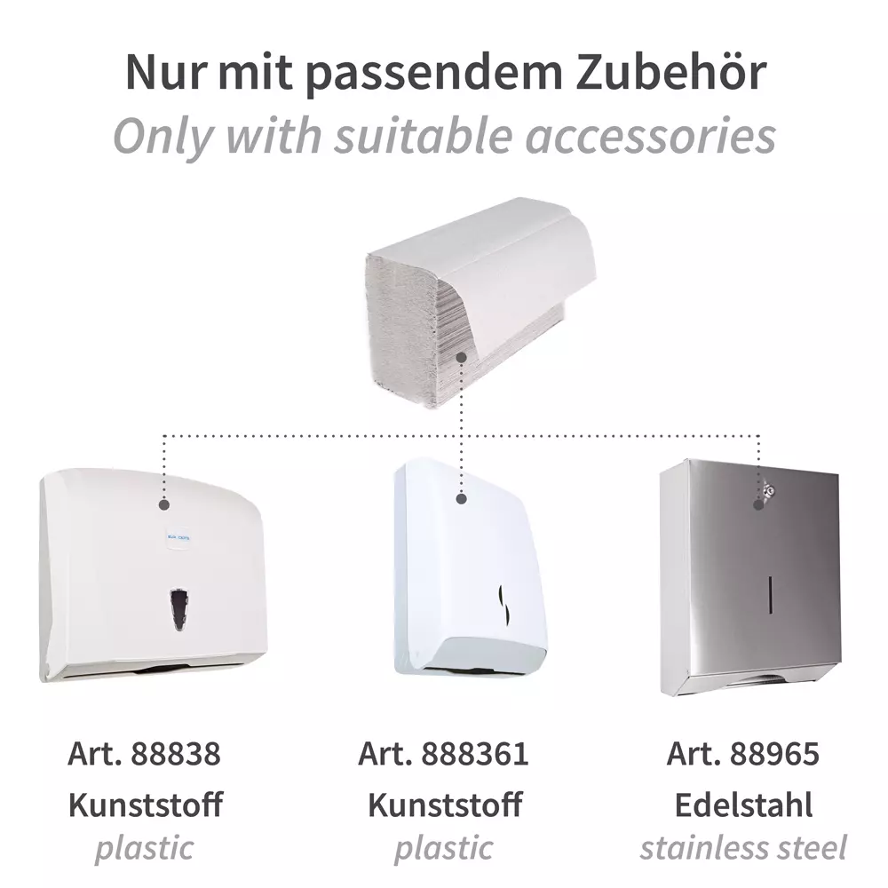 HygoClean 30406, Recycled Interfold 1-ply Paper Hand Towels, White, image 6