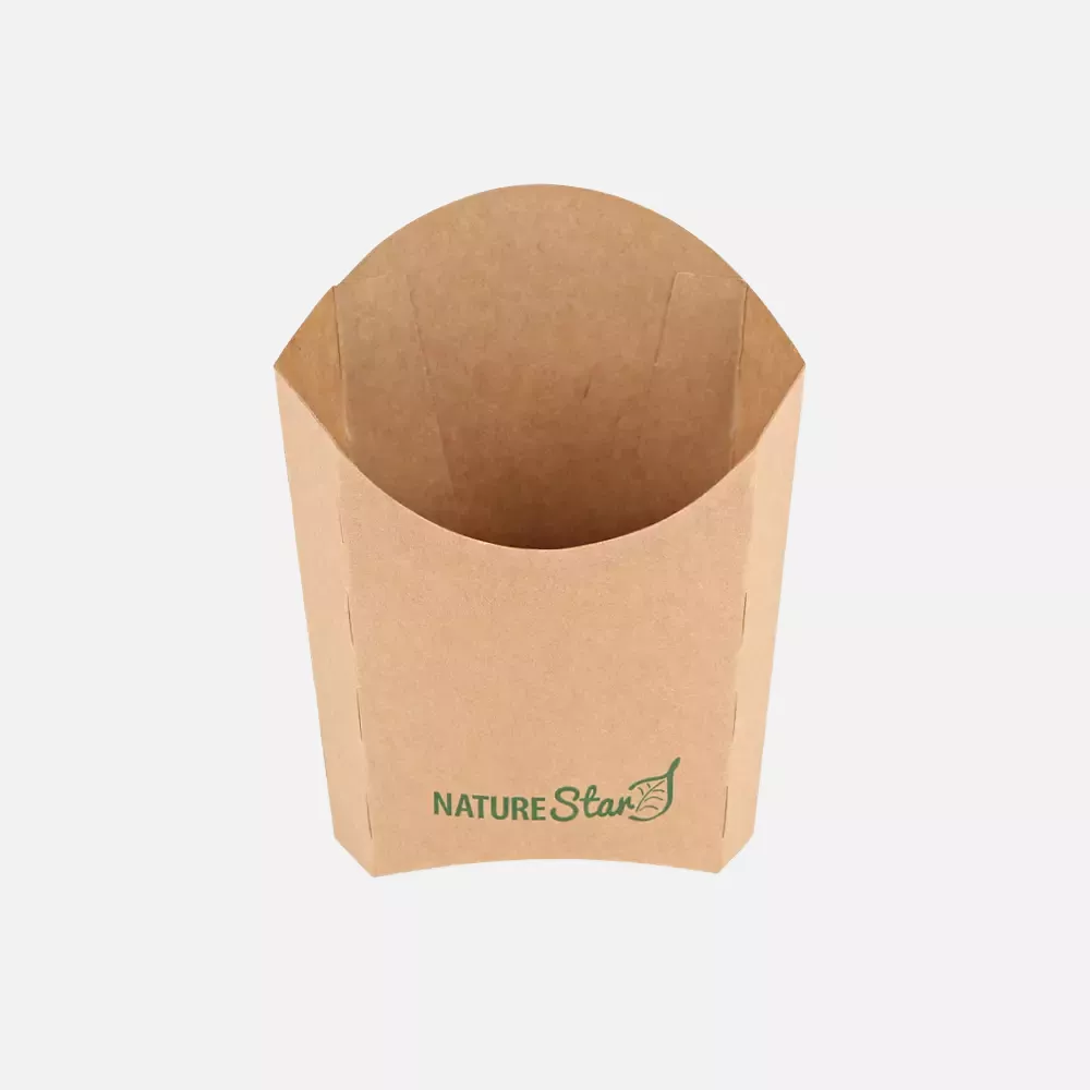 NATUREStar 417721, Organic Kraft Paper/PE Fries Boxes, 90 x 55 x 125 mm, FSC®-Mix, image 1