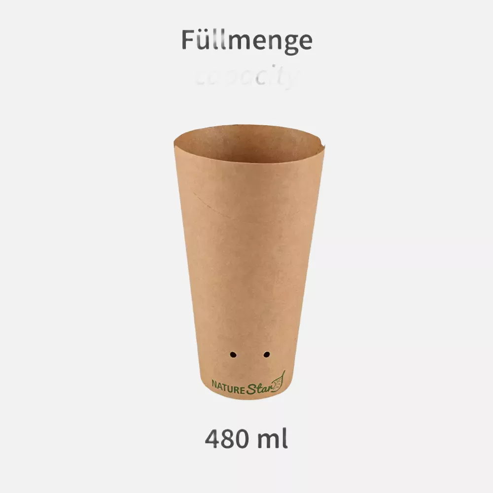 NATUREStar 417948, Organic Snack Boxes, FSC®-Mix, Ø 60 mm x 160 mm, 480 ml, image 2
