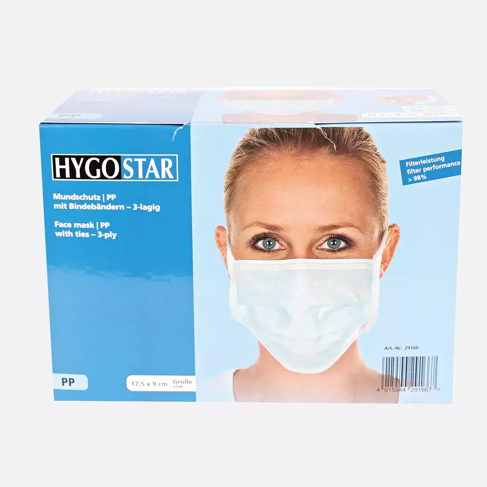 HygoStar 29166, Typ II PP Gesichtsmaske, Bindebänder, image 8