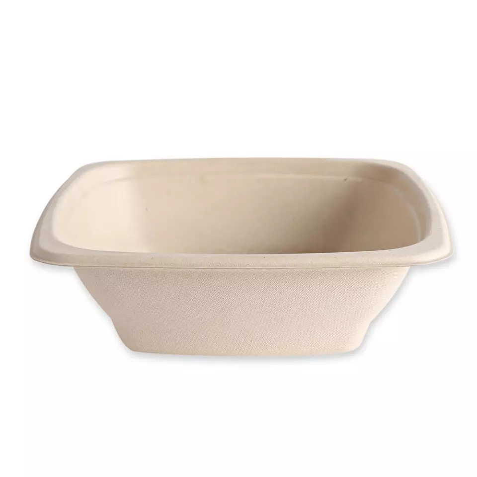 NATUREStar 411755, Organic Square Bagasse Trays, 180 x 54 mm, 700 ml, image 1, gallery thumbnail