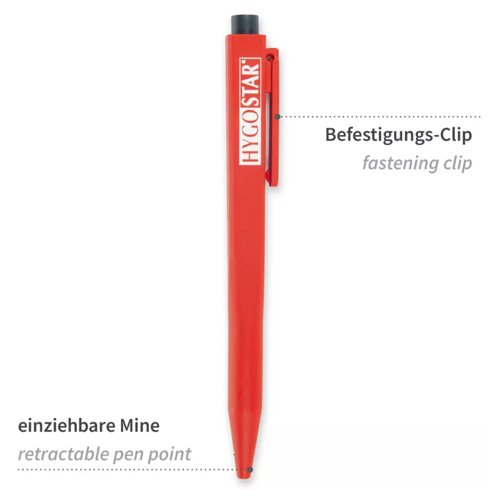 HygoStar 85567, Detectable Plastic Pen Clip, Blue, image 4, gallery thumbnail