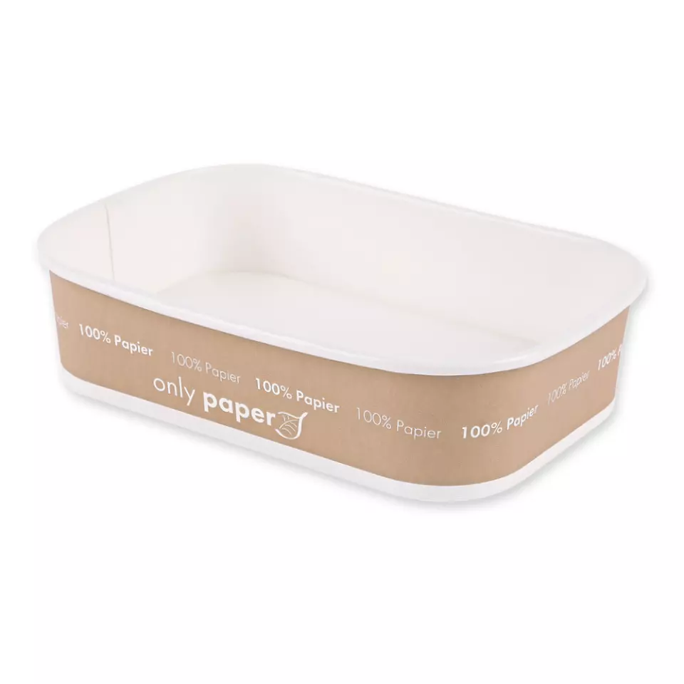 NATUREStar 418450, Takeaway Only Paperboard Organic Trays, 172 x 120 x 41 mm, 500 ml, image 1, gallery thumbnail