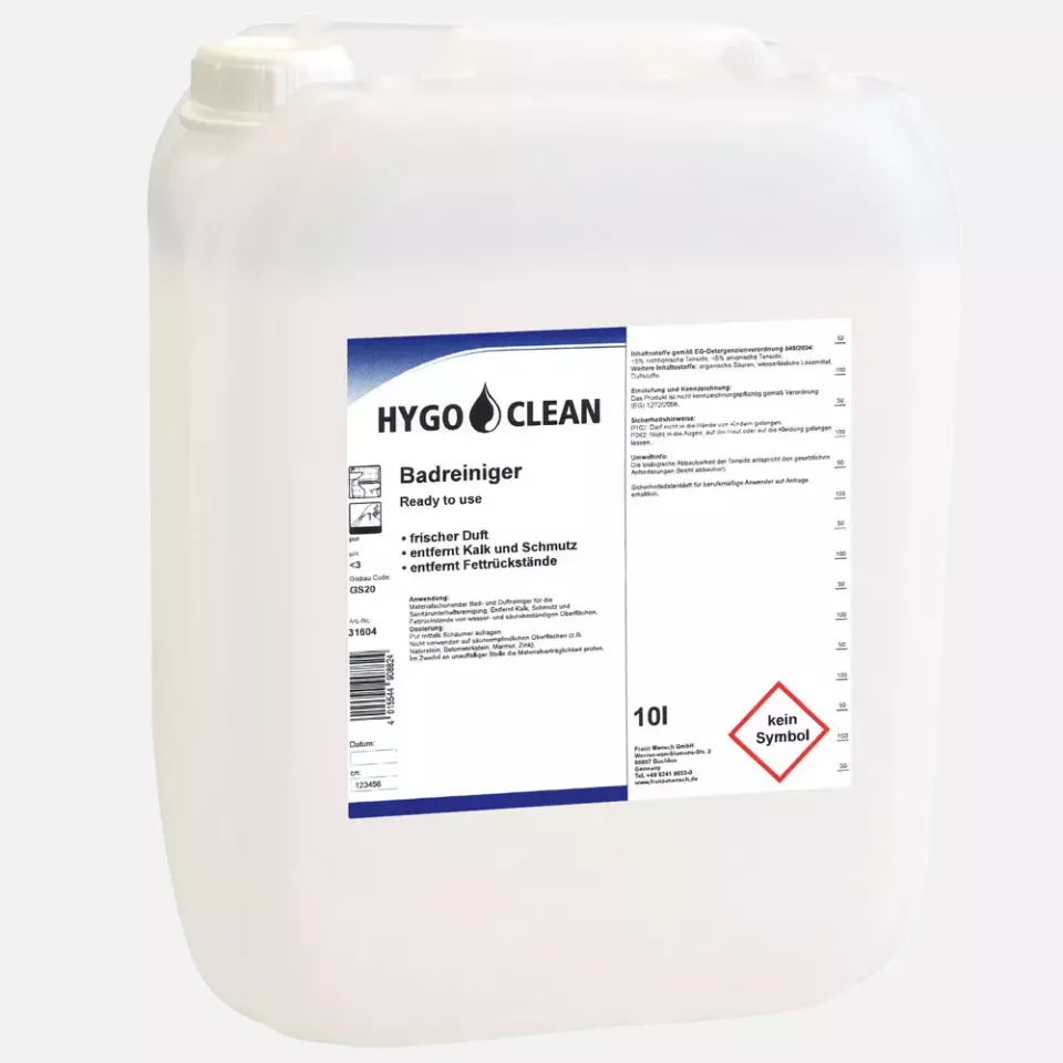 HygoClean 31604, Bathroom Cleaner, 10 l, Ready to Use, image 1, gallery thumbnail