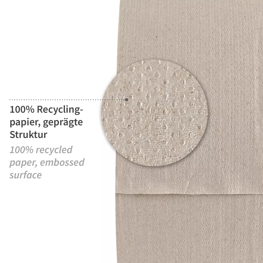 HygoClean 304310, Jumbo 1-lagig Recycling-Toilettenpapier, Natur, image 2