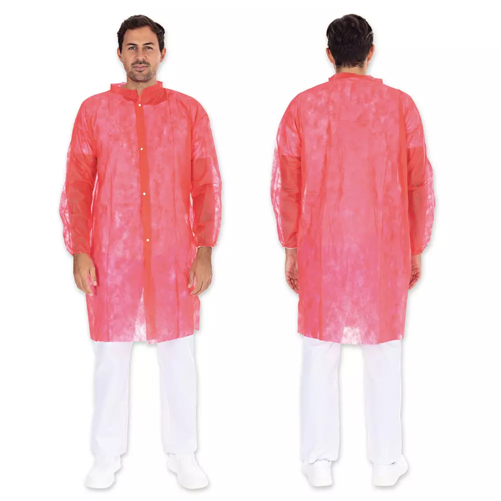 HygoNorm 27405, PP Visitor Gowns, Light, with Push Buttons, image 1
