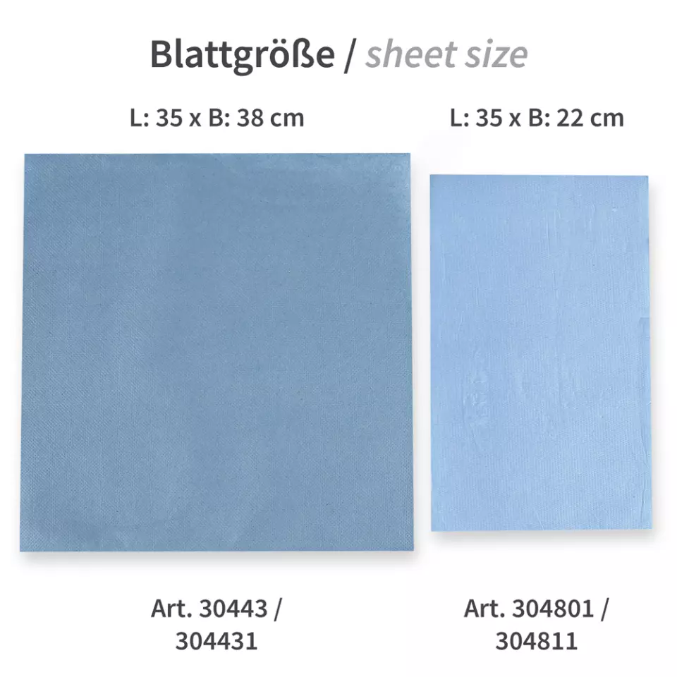 HygoClean 304431, Recycled Paper Cleaning Papers, 3-Ply, Blue, image 4, gallery thumbnail