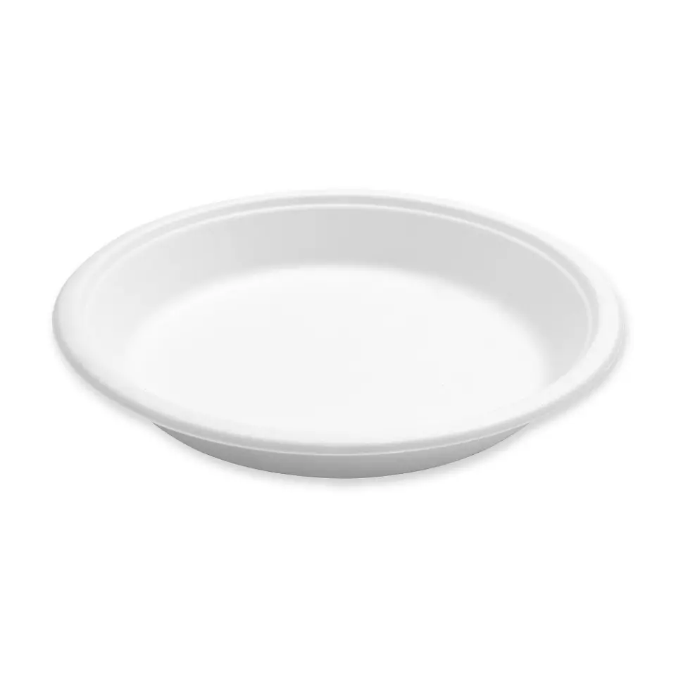 NATUREStar 41045, Bordofino Round Bagasse Plates, Ø 205 mm, 680 ml