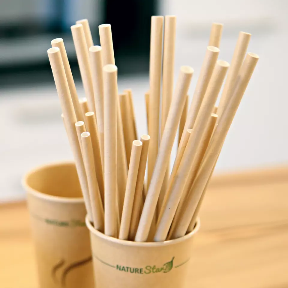 NATUREStar 42180, Jumbo Paper Straws, Organic, FSC®-mix, image 2, gallery thumbnail