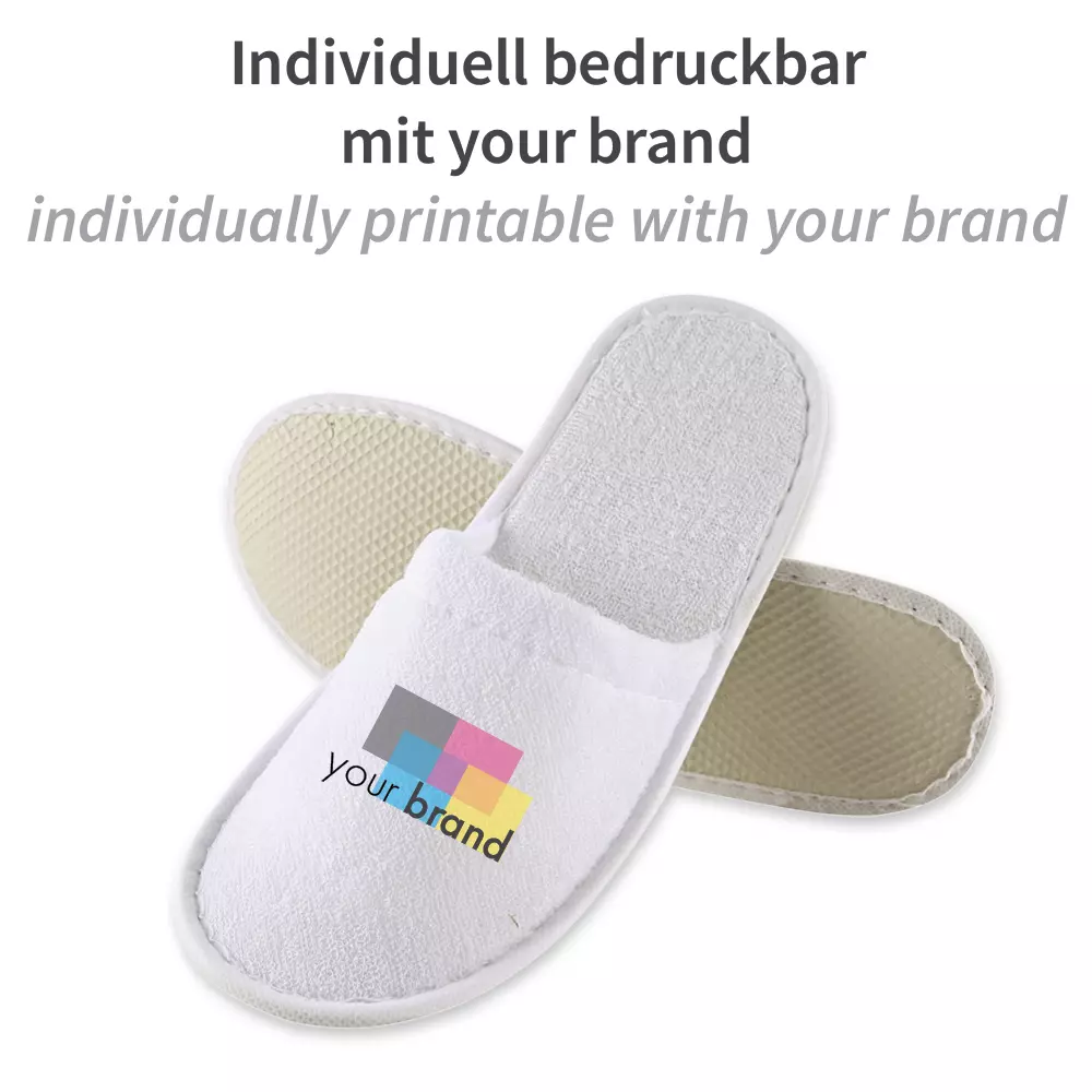 Hygonorm 55515, Classic Polyester Slippers, White, Closed, image 5