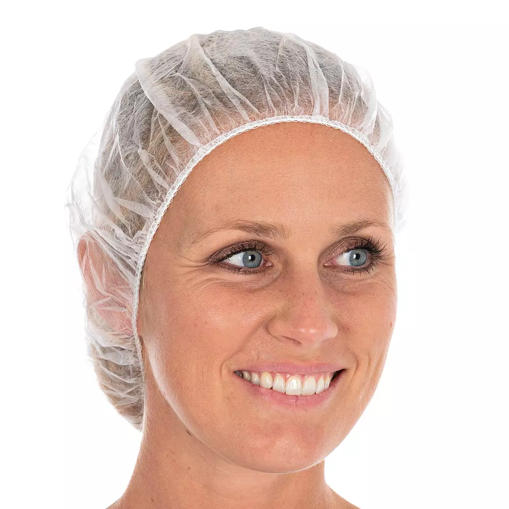 HygoNorm 126419, PP Bettina Eco Bouffant Caps, ø 53 cm, White, image 2