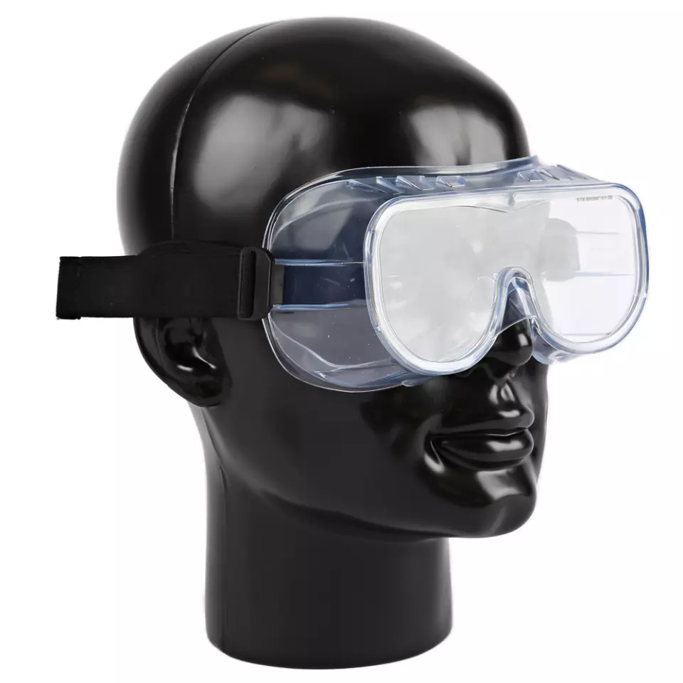 HygoStar 85100, Universal Full View Ventilated PVC Safety Goggles, White, image 2, gallery thumbnail
