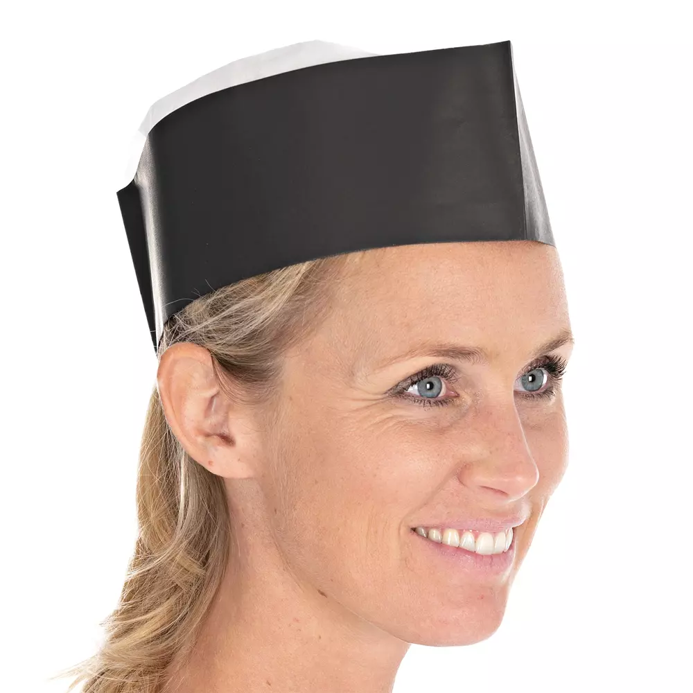 HygoStar 10503, Service Paper Forage Hats, Embossed, Black