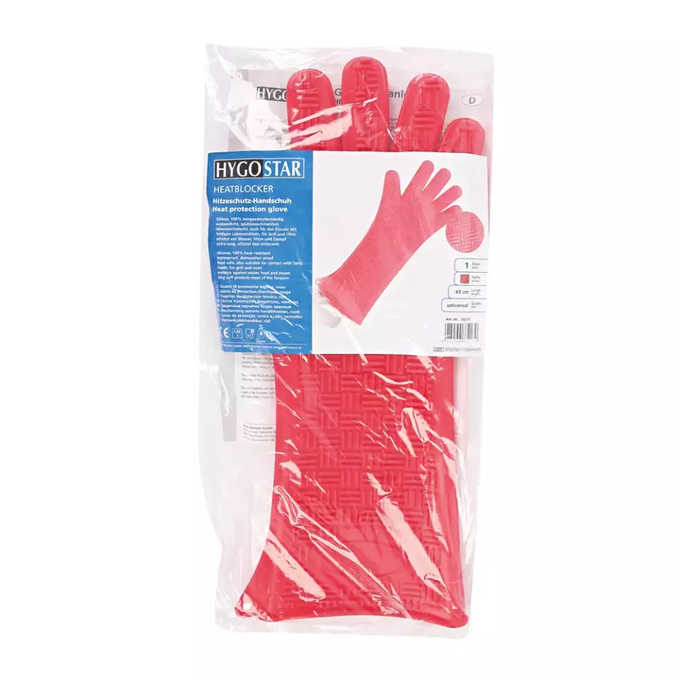 HygoStar 33217, Heatblocker Silikon-Ofenhandschuhe, 43 cm, Rot, image 3, gallery thumbnail