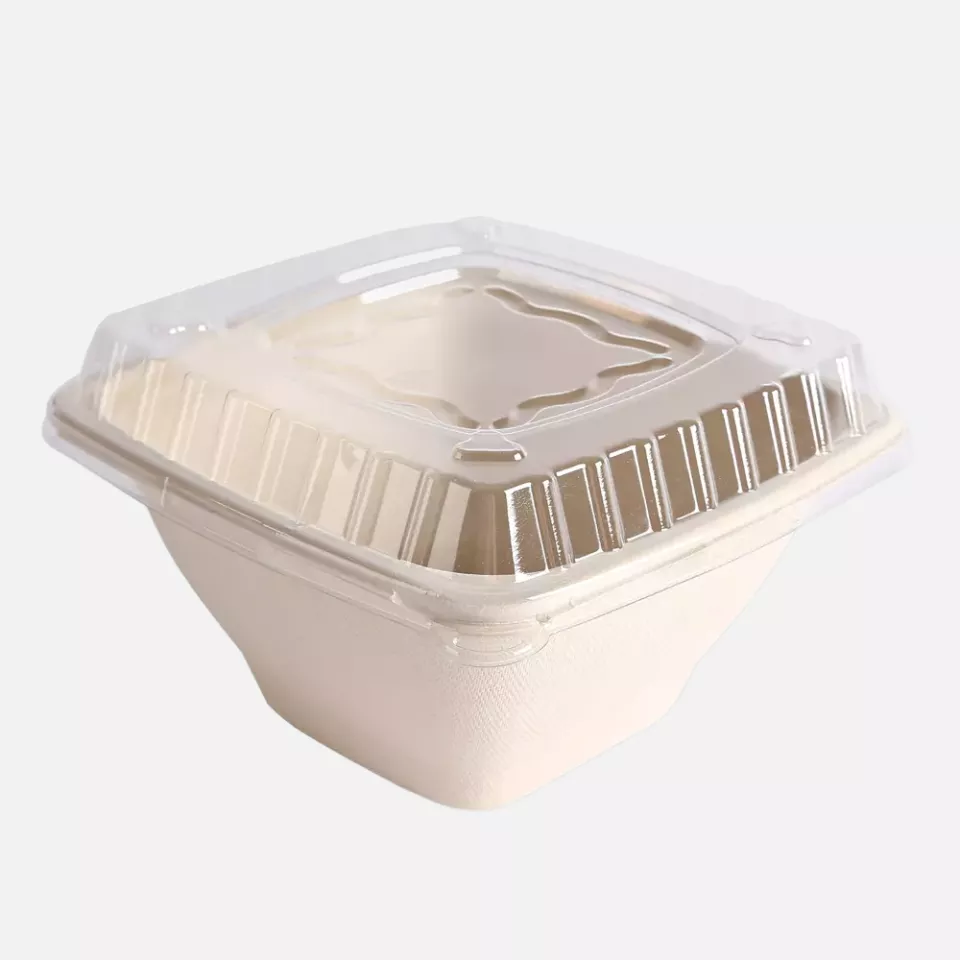 NATUREStar 411775, Organic Square Bagasse Trays, 180 x 90 mm, 1.25 ml, image 3, gallery thumbnail