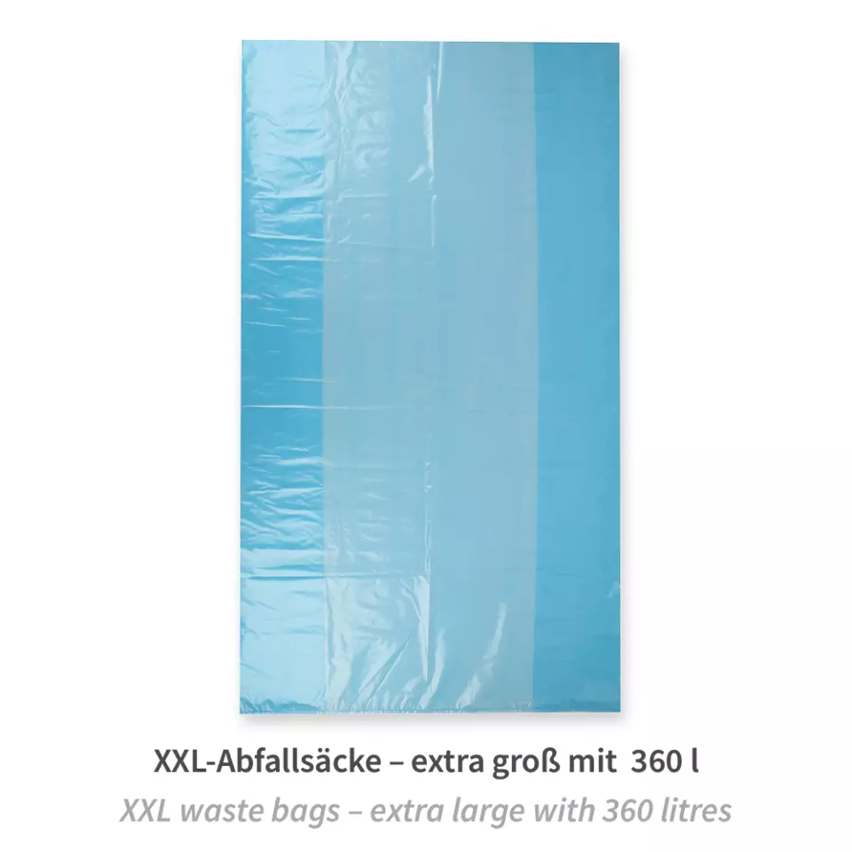 Hygostar 52236, LDPE Large Volume Waste Bags, 1430 x 820 mm, Blue, image 1, gallery thumbnail