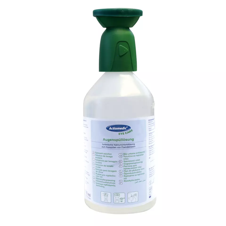 Franz Mensch 50010, Actiomedic® Eye Wash Bottle, 500 ml, DIN 15154-4, image 1, gallery thumbnail