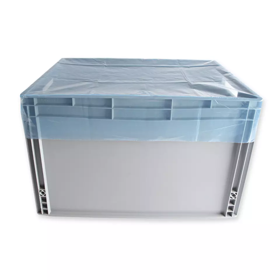 HygoStar 52216, Euro Box Covers, 1400 x 800 mm, Blue, LDPE, image 1, gallery thumbnail