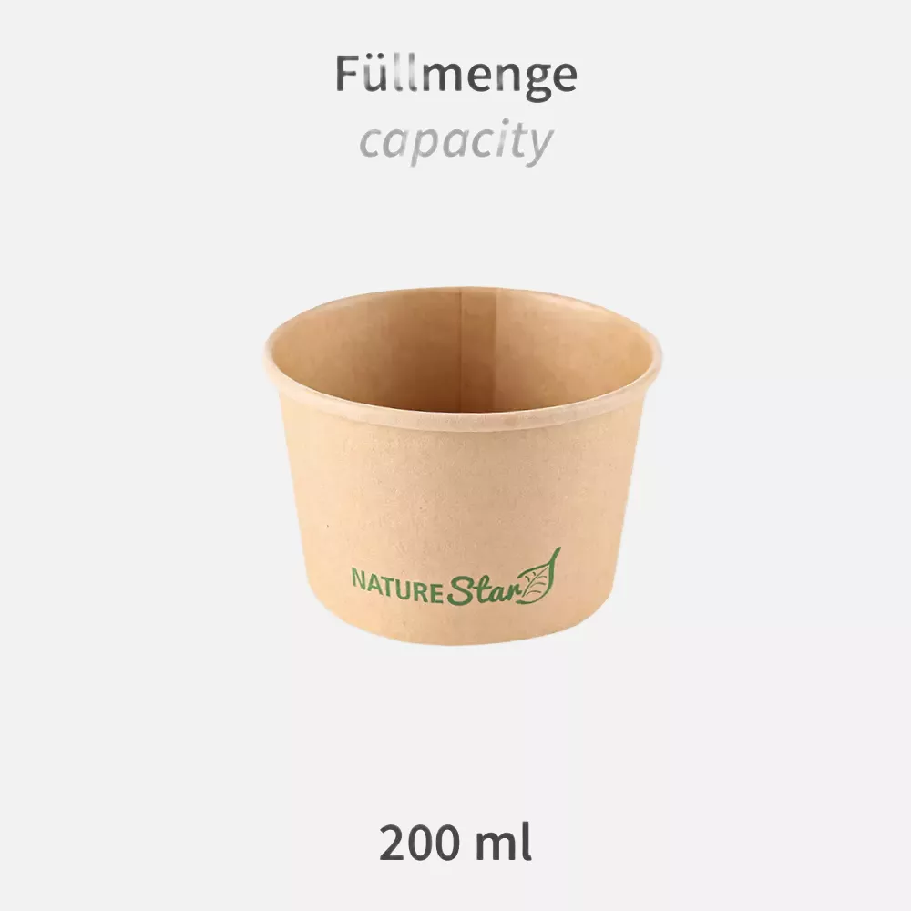 NATUREStar 417235, Minestrone Kraft Paper/PE Soup Cups, 200 ml, ø 97 mm, 60 mm, FSC®-mix, image 4