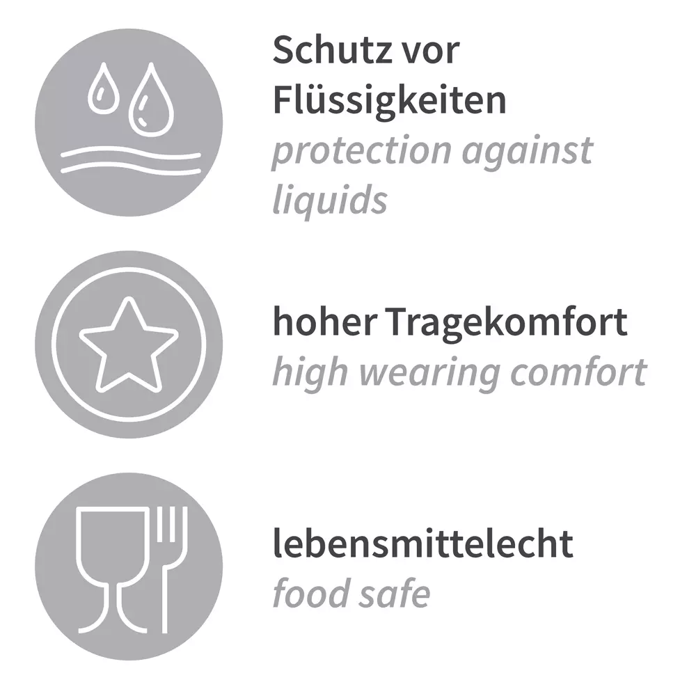 HygoStar 2019, Disposable PP, CPE Coating Aprons, 90 x 70 cm, Black, image 7