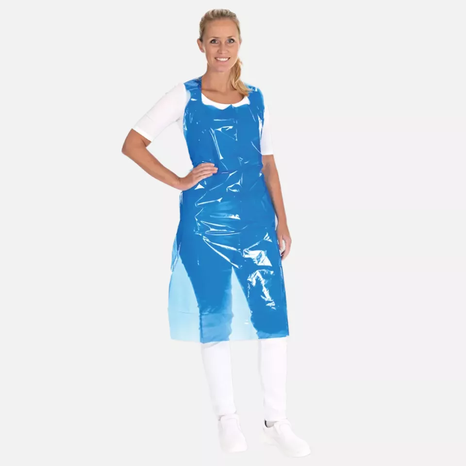 HygoNorm 23646, LDPE Disposable Aprons, Eco, 150 x 100 cm, Blue, image 1, gallery thumbnail