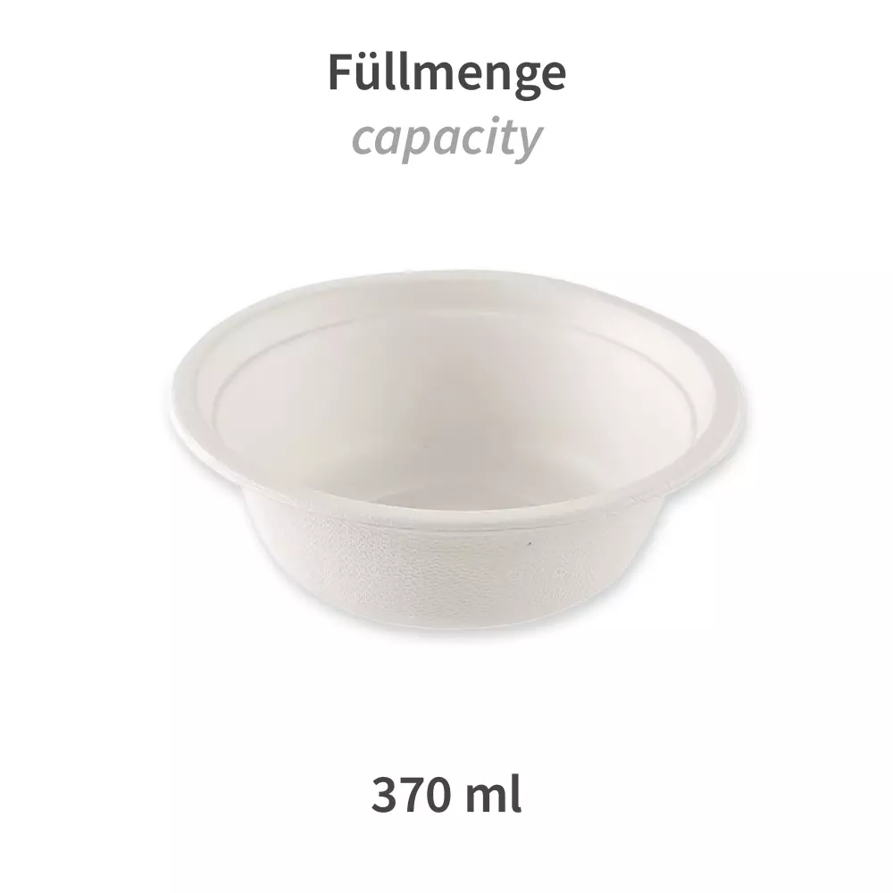 NATUREStar 41115, Bagasse Deep Round Bowls, 370 ml, Ø 136 mm, image 2