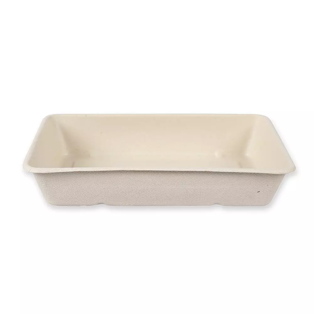 NATUREStar 411455, Classico Organic Bagasse Trays, 230 x 156 x 45 mm, 1200 ml, image 2