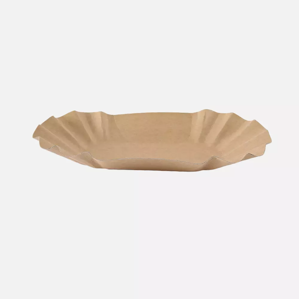 Franz Mensch 415155, Oval Kraft Paper Trays, 105 x 175 x 30 mm, FSC®-mix, image 2