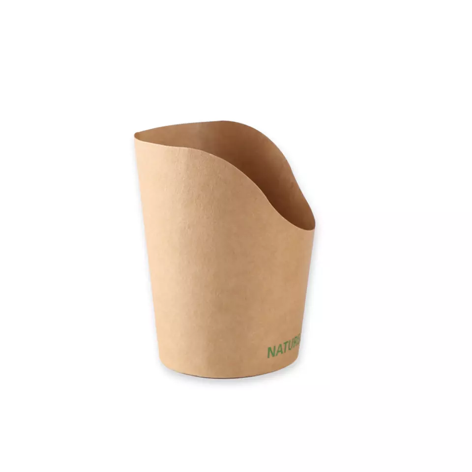 NATUREStar 416619, Wrap Organic Kraft Paper/PLA Snack Cups, 200 ml, ø 60 mm, 100 mm, image 1, gallery thumbnail