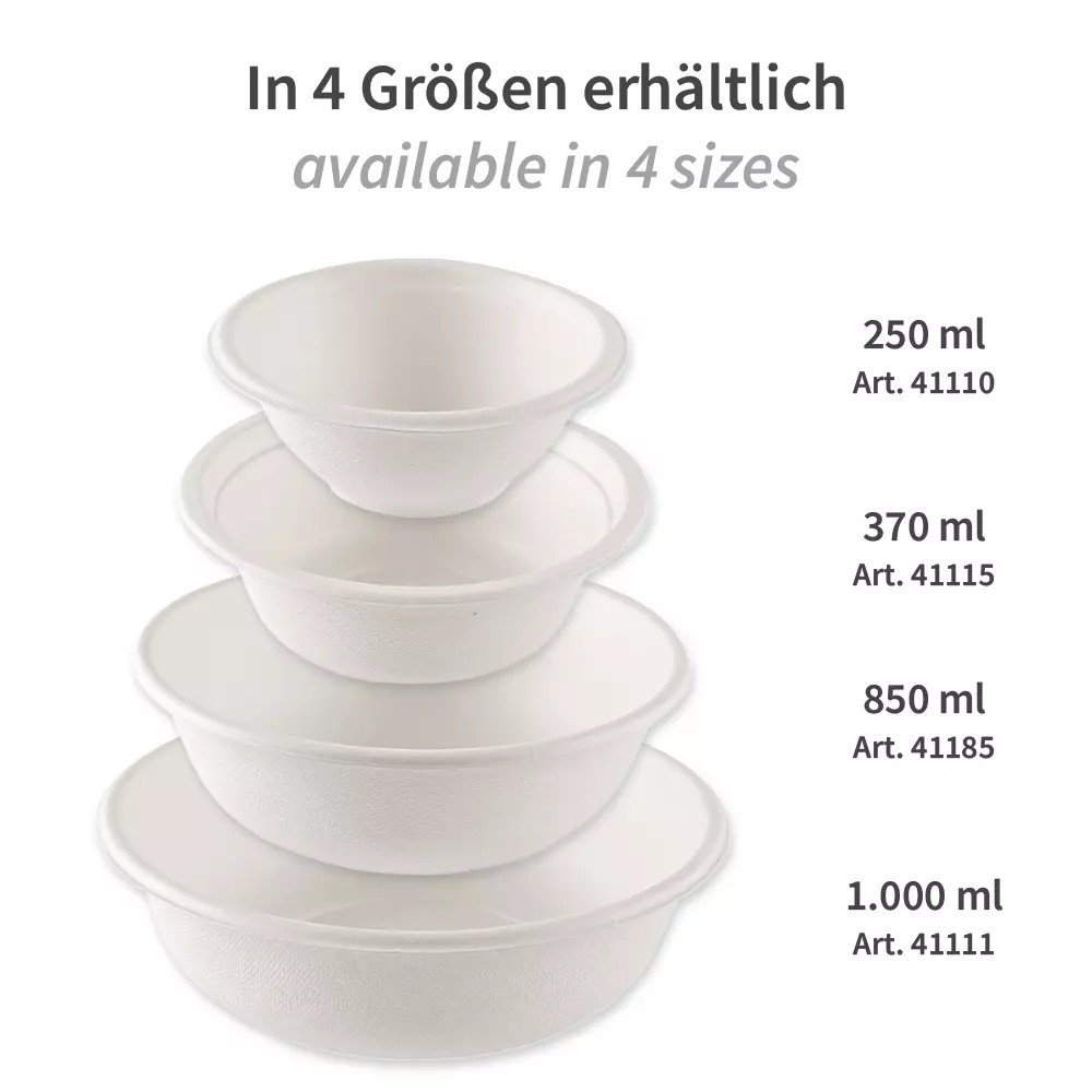 NATUREStar 41111, Organic Bagasse Bowls, Deep, 1000 ml, Ø 185 mm, image 3