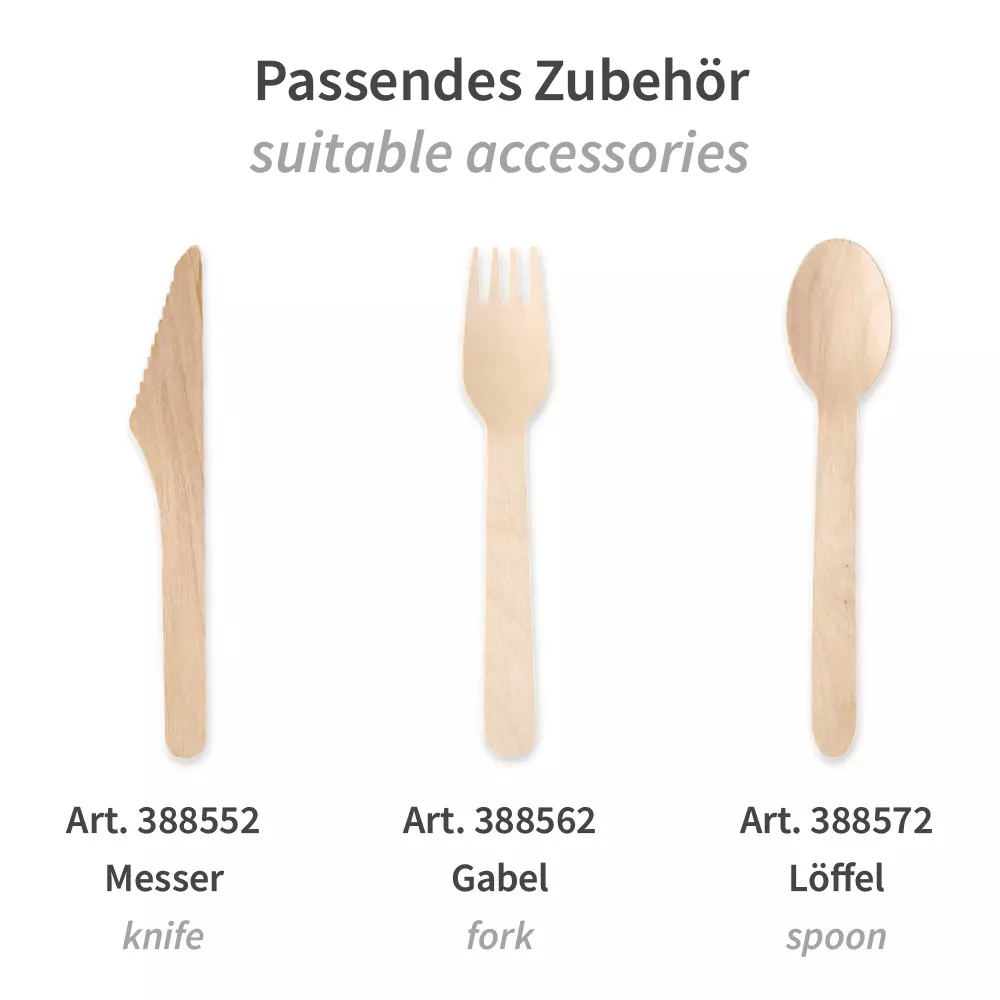 NATUREStar 388582, Organic FSC® 100% Wax Coated Wood Coffee Spoons, 110 mm, image 4