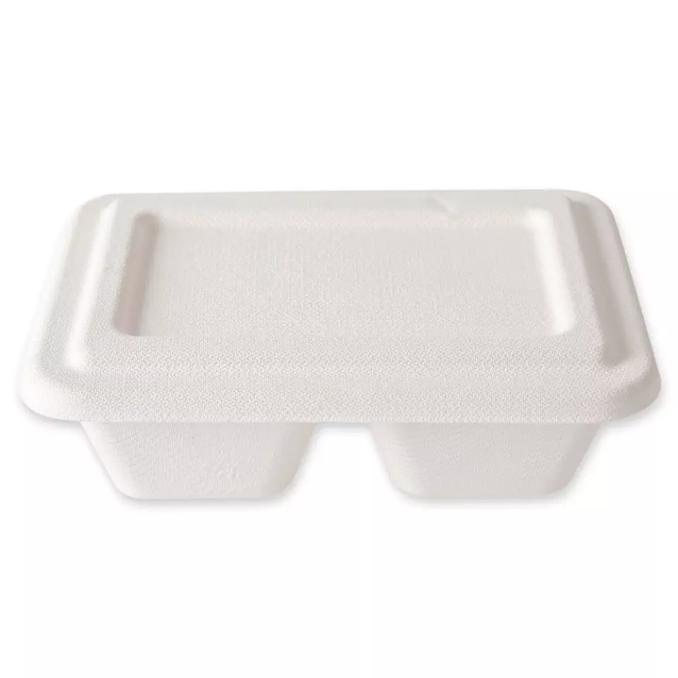 NATUREStar 41153, Organic Trays, 2 Compartments, Bagasse, 180 x 122 x 53 mm, 630 ml, image 5, gallery thumbnail