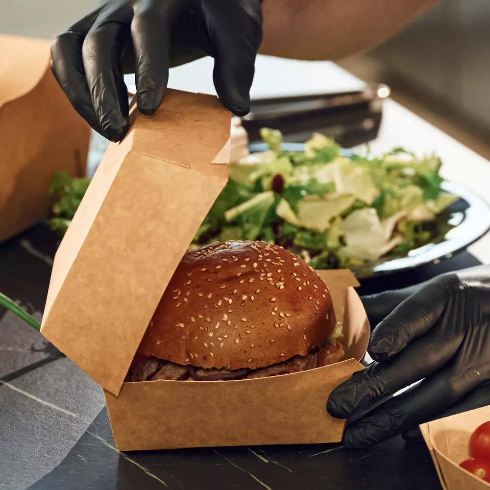 NATUREStar 417411, Organic Hamburger Boxes, 105 x 85 mm, Kraft Paper/PE, FSC®-mix, image 7