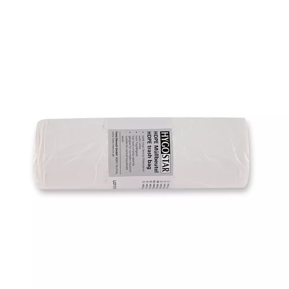 HygoClean 32791, HDPE Garbage Bags, Light, 65 l, White, Roll, image 2