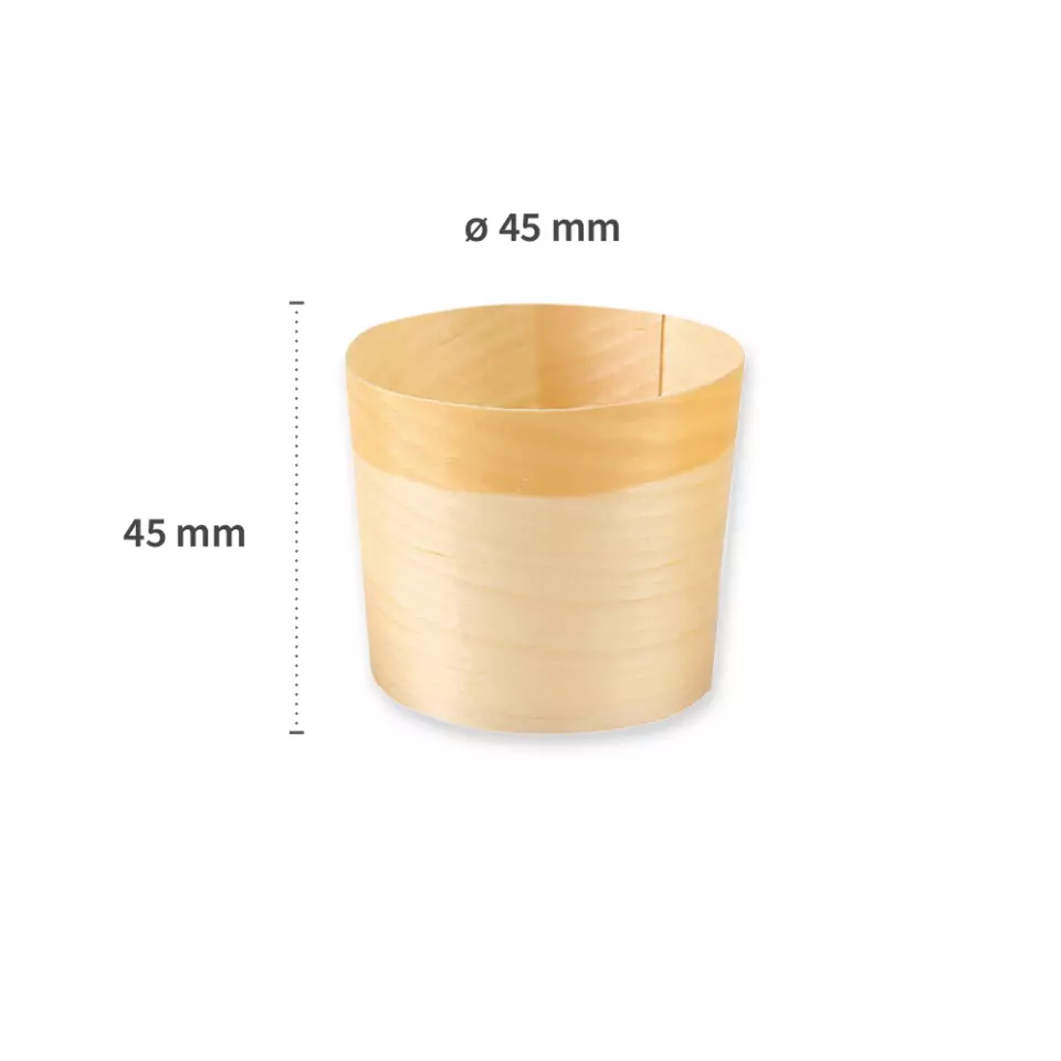 NATUREStar 388311, Round Wood Fingerfood Bowl, Ø 45 mm, image 2, gallery thumbnail