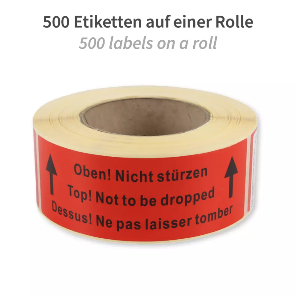 Franz Mensch 954001, Arrows Oben Paper Labels, Orange, image 2, gallery thumbnail