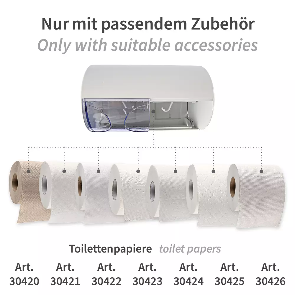 HygoClean 88831, Toilet Paper Dispenser, Plastic, image 3