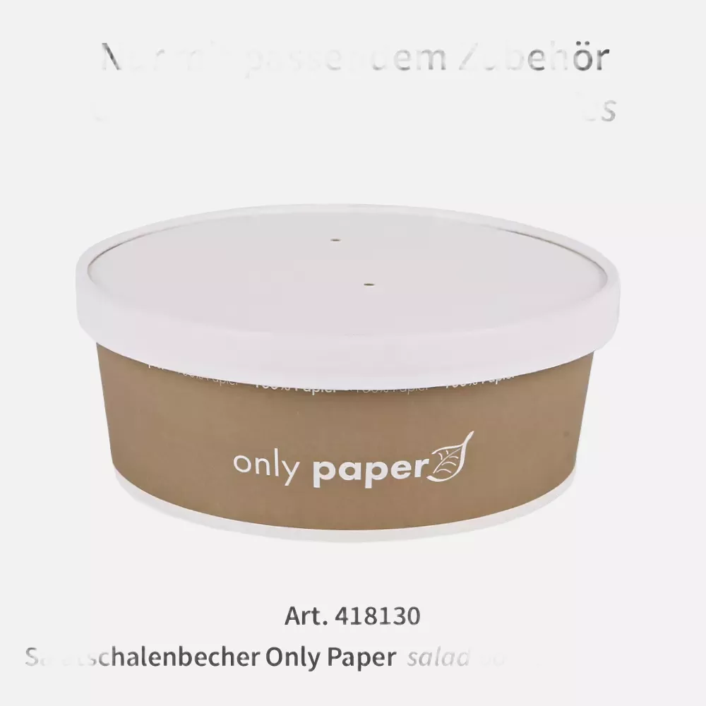 NATUREStar 418118, Organic Paperboard Lids for Salad Bowls, ø 185 mm, image 3