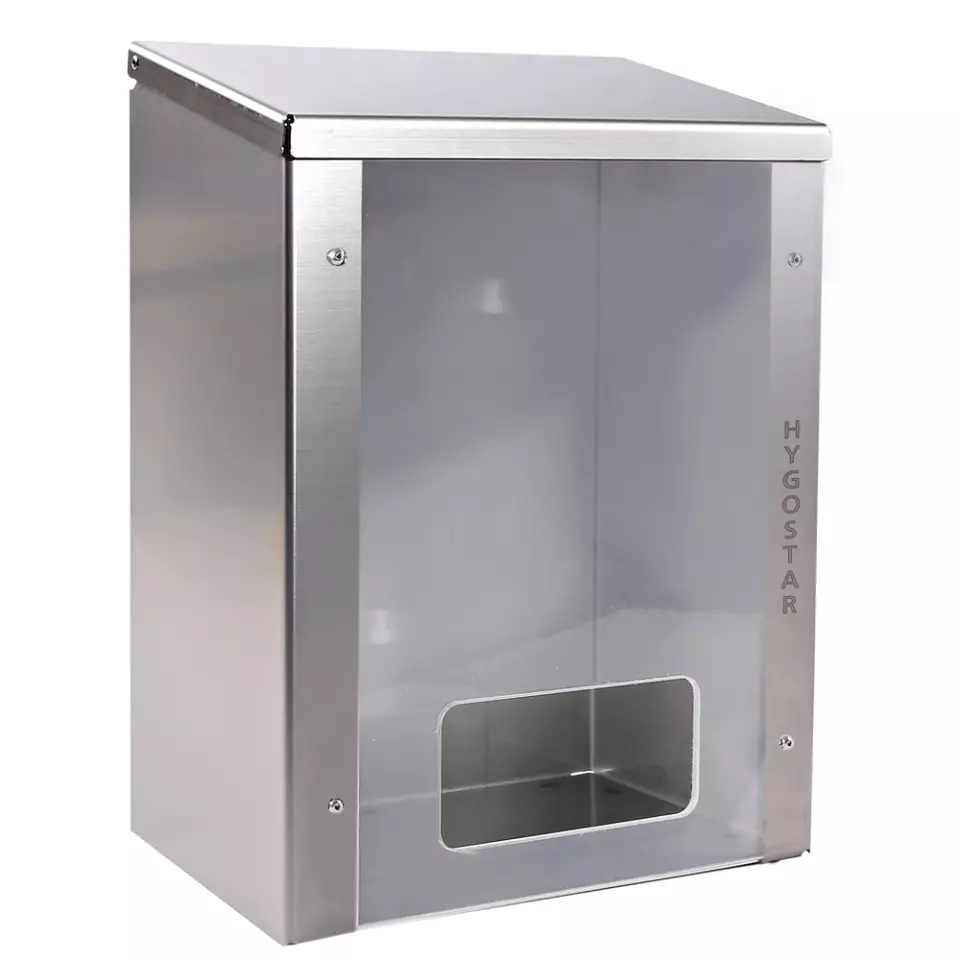 Hygostar 88939, Stainless Steel Multidispenser for Caps, Oversleeves, and Overshoes, image 1, gallery thumbnail