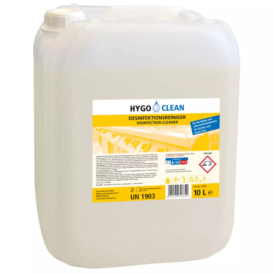 HygoClean 31562, Combined Disinfectant Cleaner, 10 l, image 1, gallery thumbnail