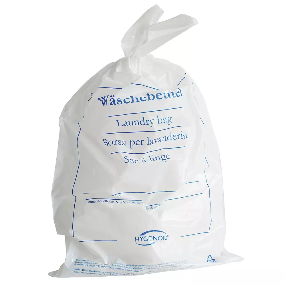 Hygostar 55819, Classic LDPE Laundry Bag, Blue, Printed, image 1